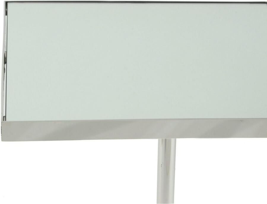 Kayoom Bijzettafel Leva 125 opbergruimte voor decoratie RVS frame spiegelglasblad (1 stuk)