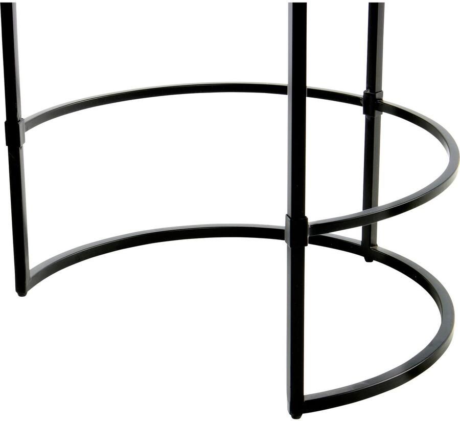 Kayoom Bijzettafel Louis 225 design-tafel met stijl marmeren tafelblad Marmeren tafelblad detailrijk robuust frame tijdloos (1 stuk)