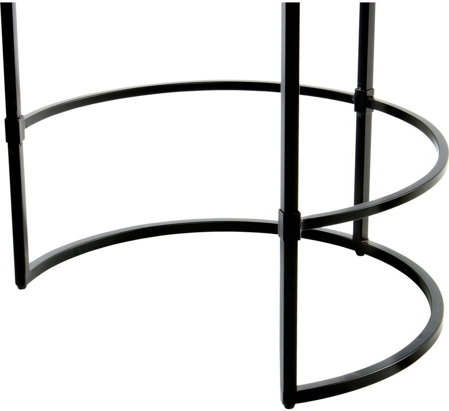 Kayoom Bijzettafel Louis 225 design-tafel met stijl marmeren tafelblad Marmeren tafelblad detailrijk robuust frame tijdloos (1 stuk)