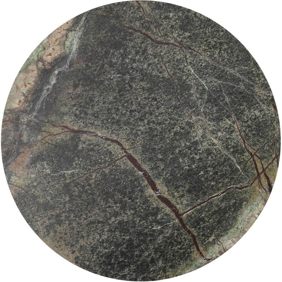 Kayoom Bijzettafel Louisa 125 bijzettafel van metaal en marmer aantrekkelijk ontwerp Decoratief edele marmeren plaat en metalen dienblad stijlvol ontwerp (1 stuk)