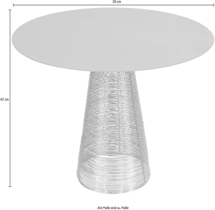 Kayoom Bijzettafel Scotch 525 ronde tafelblad eenvoudig afneembare gladde oppervlak (1 stuk)