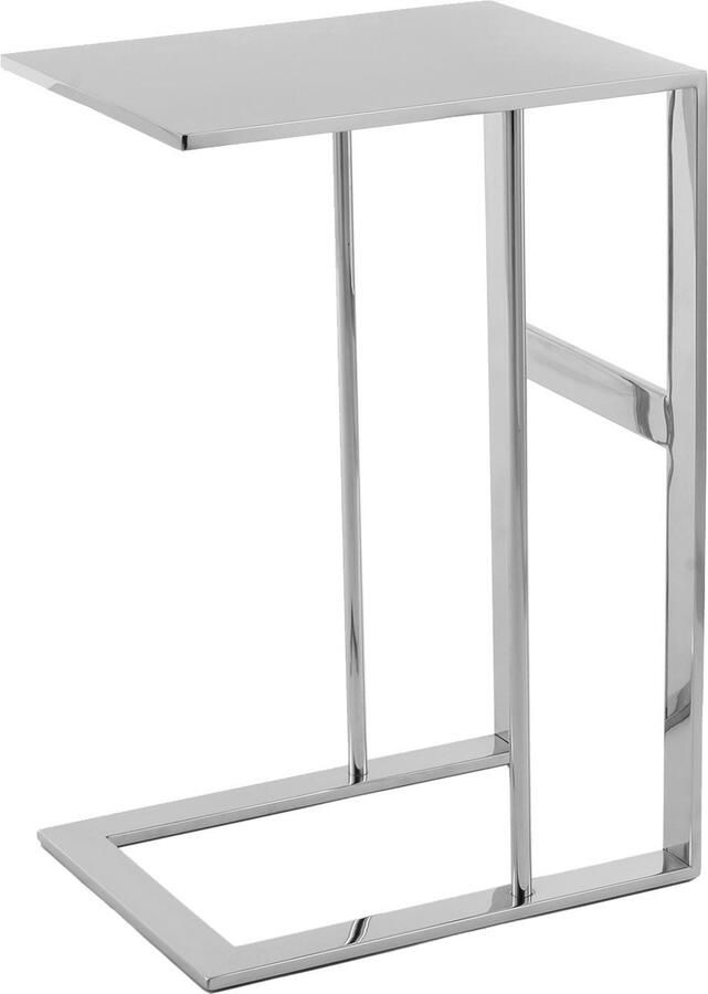 Kayoom Bijzettafel Sten 125 minimalistisch ontwerp gemaakt van 100% RVS (1 stuk)