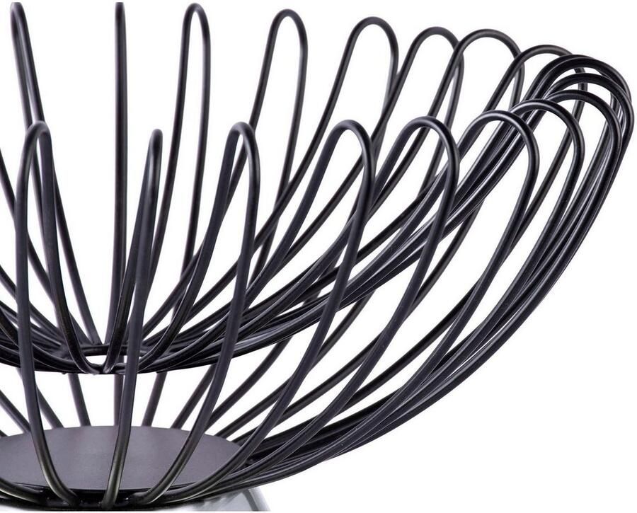 LaleeAvenue Decoratieve Schaal Malibu 125 Zwart Zilver