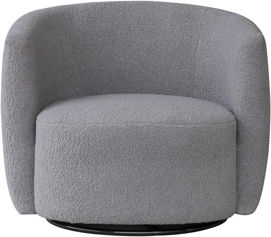 Kayoom Draaibare fauteuil Stoel Aveiro 125 BESTSELLER! teddystoel bohem scandy knuffelzacht teddy-stof comfortabel gepolsterd minimalistisch (1 stuk)