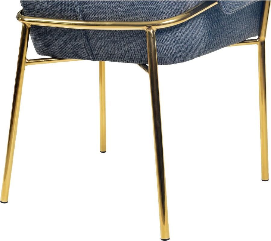 Kayoom Eetkamerstoel Stoel Kelsey gepolsterde rugleuning en zitting comfortabel gedekte kussenkleuren praktische armleuningen (1 stuk)