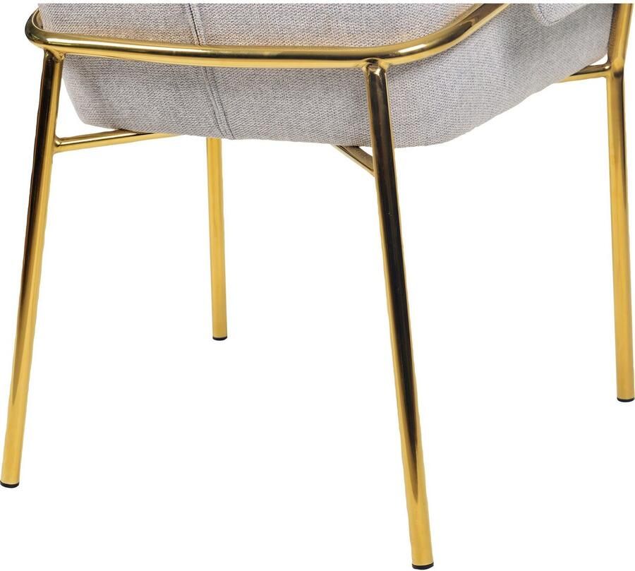 Kayoom Eetkamerstoel Stoel Kelsey gepolsterde rugleuning en zitting comfortabel gedekte kussenkleuren praktische armleuningen (1 stuk)