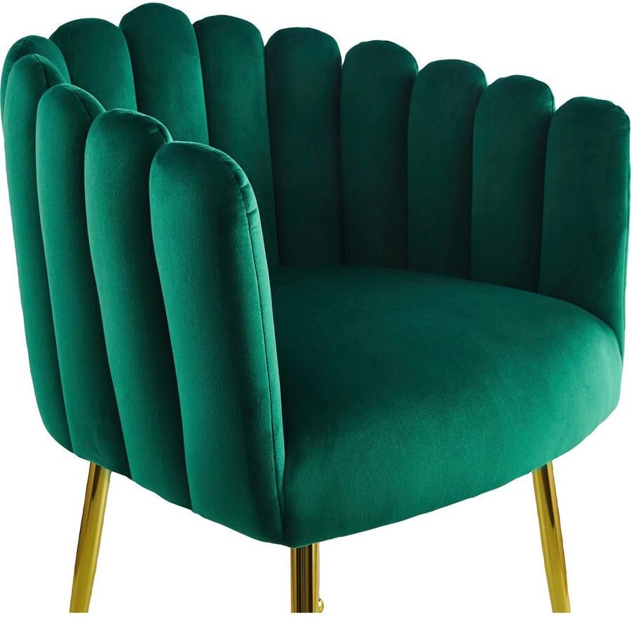 Kayoom Eetkamerstoel Stoel Mucha decoratieve luxe stoel fluweelzachte bekleding aantrekkelijk verkrijgbaar in edele kleuren (1 stuk)