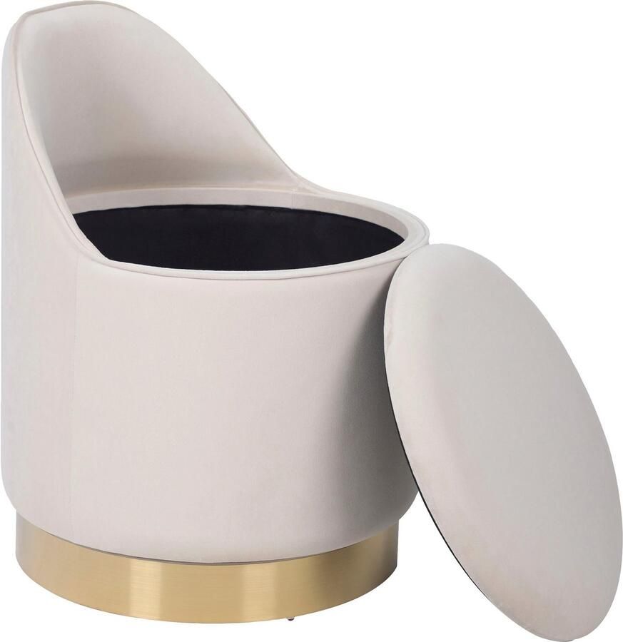 Kayoom Fauteuil Draaikruk Viktor 125 draaikruk in modern design opbergruimte aan de binnenkant (1 stuk)