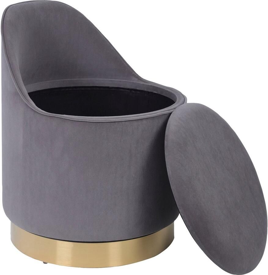 Kayoom Fauteuil Draaikruk Viktor 125 draaikruk in modern design opbergruimte aan de binnenkant (1 stuk)
