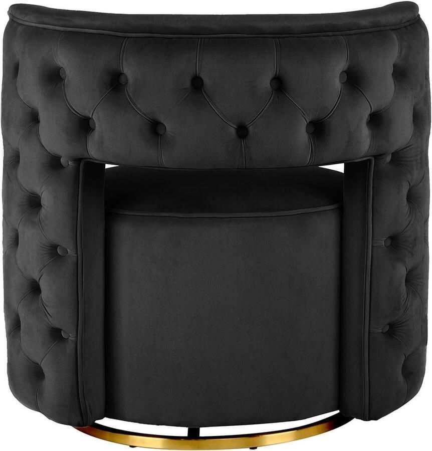 Kayoom Fauteuil Draaistoel Beverly 125 draaibaar frame van staal fluweelachtige oppervlakte (1 stuk)