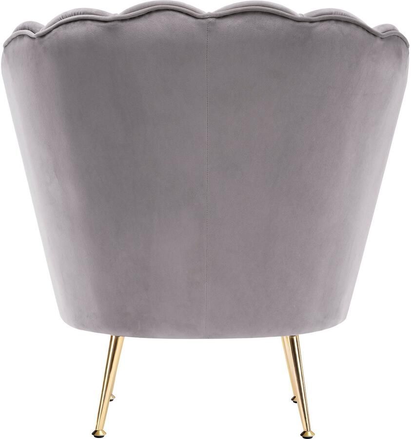 Kayoom Fauteuil Sofa Barbara 125 hoogwaardige fluwelen stof met fluweelachtige aanraking (1 stuk)