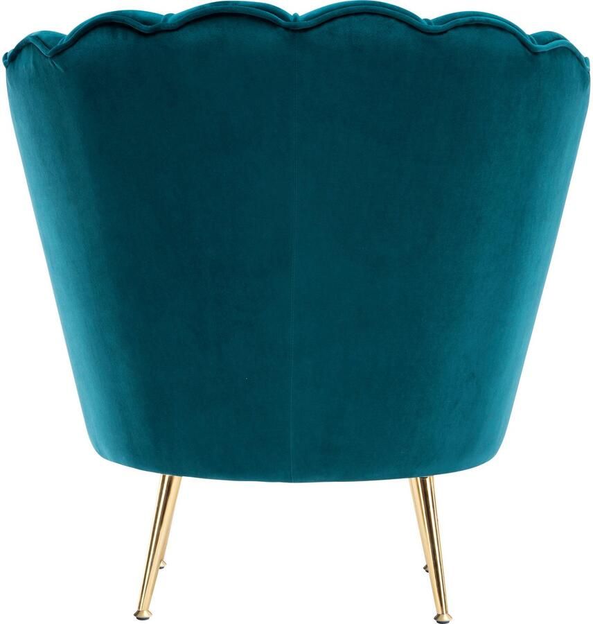 Kayoom Fauteuil Sofa Barbara 125 hoogwaardige fluwelen stof met fluweelachtige aanraking (1 stuk)