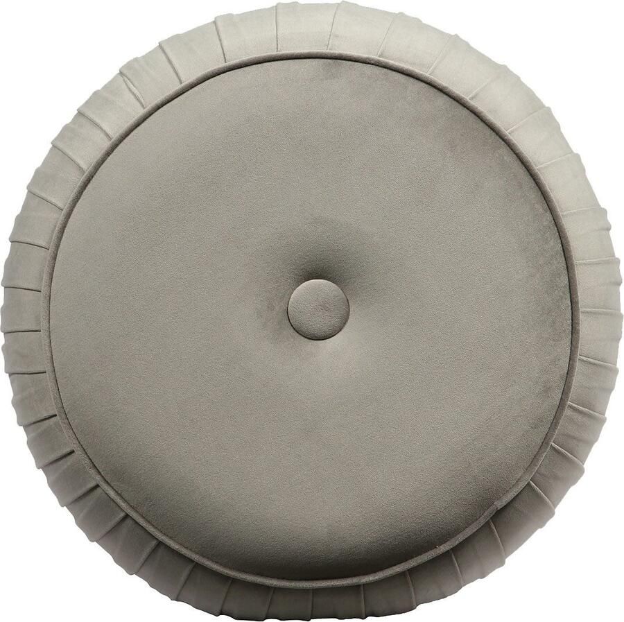 Kayoom Hocker Kruk Lyla 125 elegante uitstraling door goudkleurige sokkel fluwelen bekleding fluweelzacht gestikte siernaad roestvrijstalen voet hoogwaardige fluwelen bekleding (1 stuk)