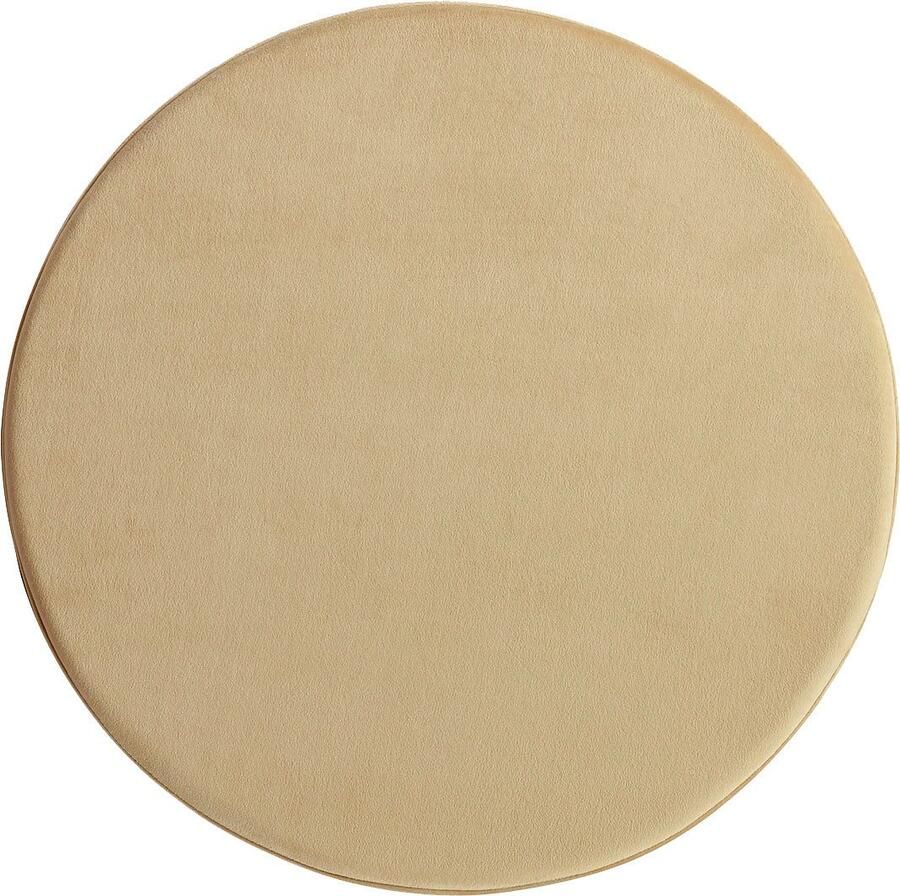 Kayoom Hocker Kruk Matilda 325 elegante uitstraling door goudkleurige sokkel Fluwelen bekleding gekleurde gelaagde padding goudkleurige basis (1 stuk)