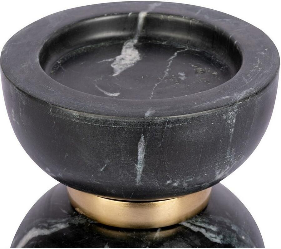 Kayoom Kandelaar Satori 125 Decoratieve kandelaars van marmer met metalen ring