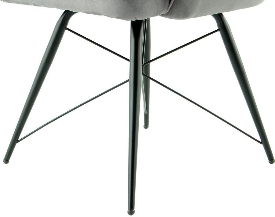 Kayoom Kuipstoel Stoel Carol 125 stoel in aantrekkelijke retro-look tweekleurig ontworpen (1 stuk)