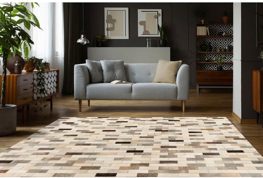 Kayoom Leren vloerkleed Ravi 100