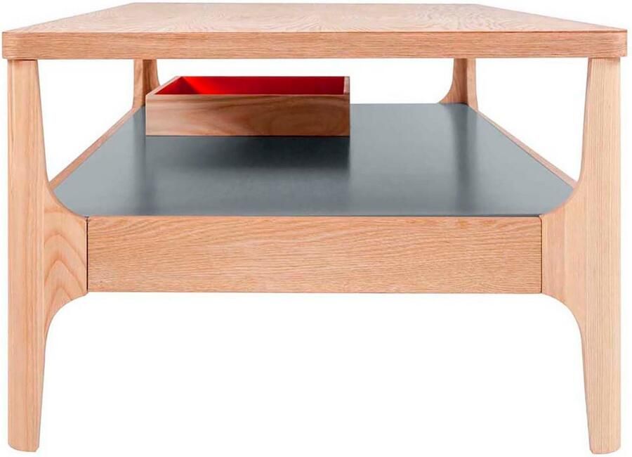 Kayoom Salontafel Koffietafel Addison salontafel open opvallend ontwerp Bijzonder ontwerp tafelpoten van massief hout van stevig materiaal (1 stuk)