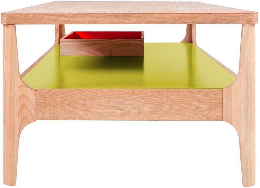 Kayoom Salontafel Koffietafel Addison salontafel open opvallend ontwerp Bijzonder ontwerp tafelpoten van massief hout van stevig materiaal (1 stuk)