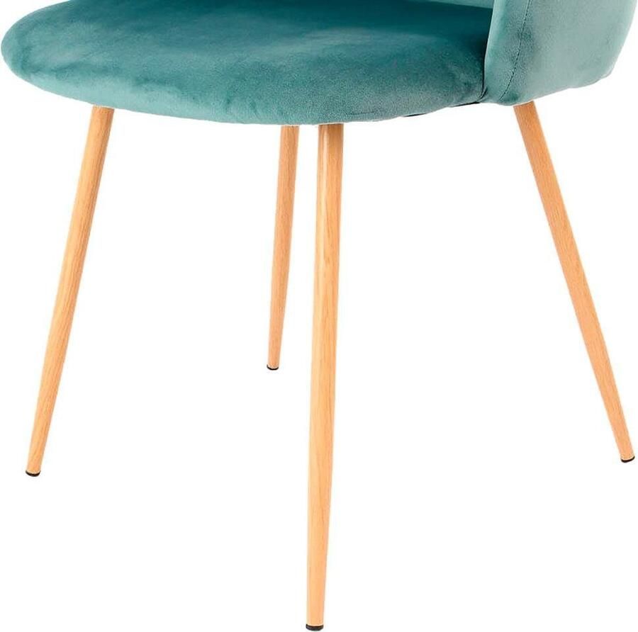 Kayoom Stoel Celina 110 2-pack grijs fluweelzachte bekleding in moderne kleurstelling (set 2 stuks)