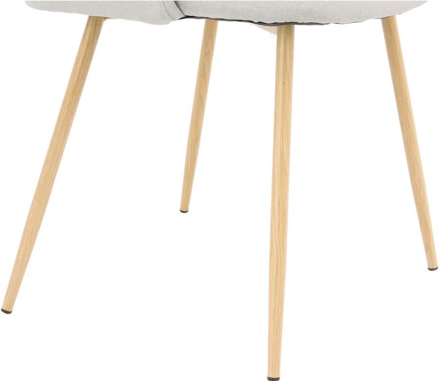 Kayoom Stoel Celina 110 2-pack grijs fluweelzachte bekleding in moderne kleurstelling (set 2 stuks)