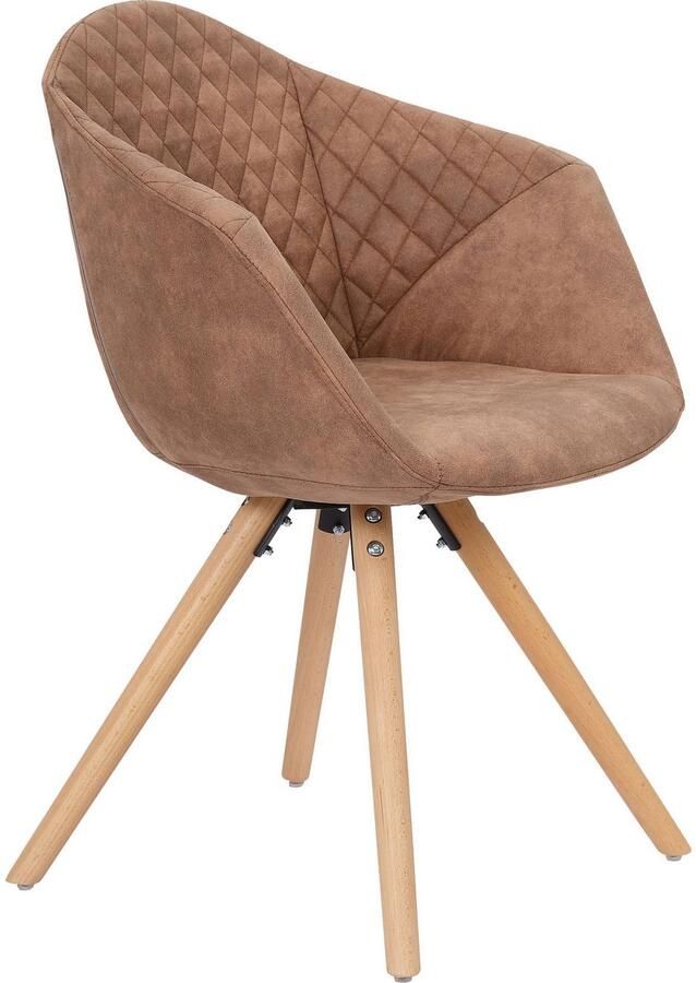 Kayoom Stoel Chadwick 110 2-delige set stijlvol design in natuurlijke kleuren gehouden (set 2 stuks)