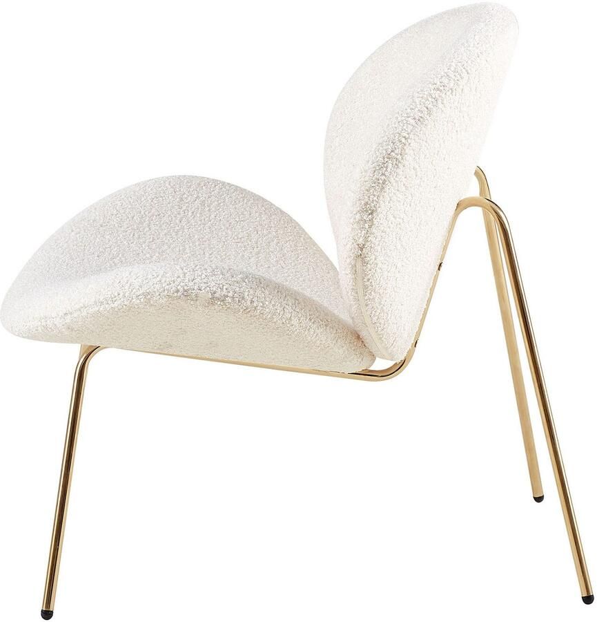 Kayoom Stoel Jaden 125 2-pack in trendy stof met kreukeleffect Esthetisch minimalistisch ontwerp bouclé stof breed zitten (set 2 stuks)