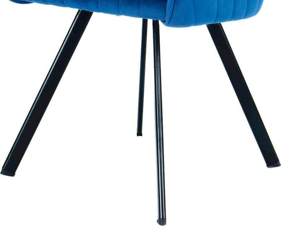 Kayoom Stoel Jodie 125 2-pack zitting met bekleding fluweelzachte bekleding comfortabel effen ontwerp (set 2 stuks)