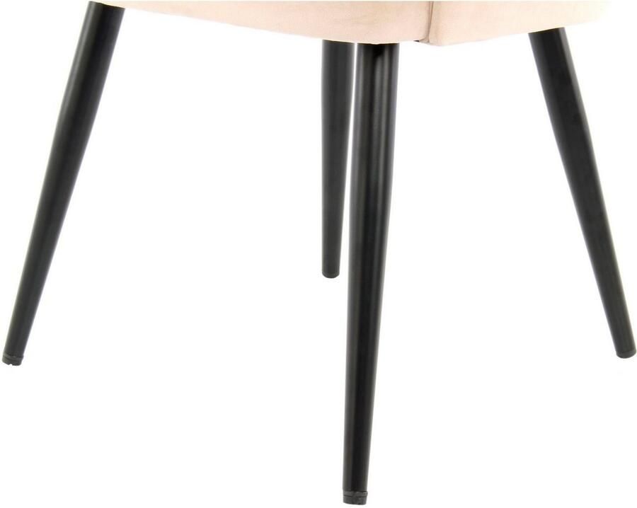 Kayoom Stoel Joris 110 2-delige set effen ontwerp met retro-karakter met armleuning comfortabel halve maan opening in de rugleuning (set 2 stuks)