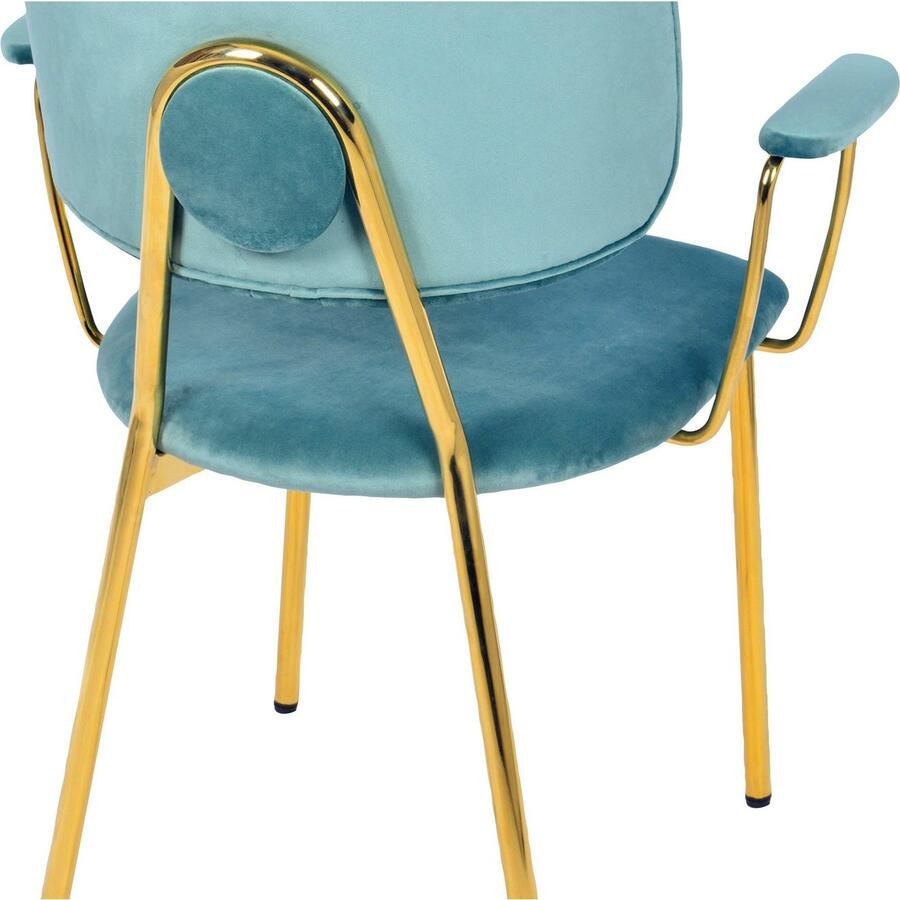 Kayoom Stoel met 4 poten Stoel Kian 225 2-delige set frame van RVS rugkussen (set 2 stuks)