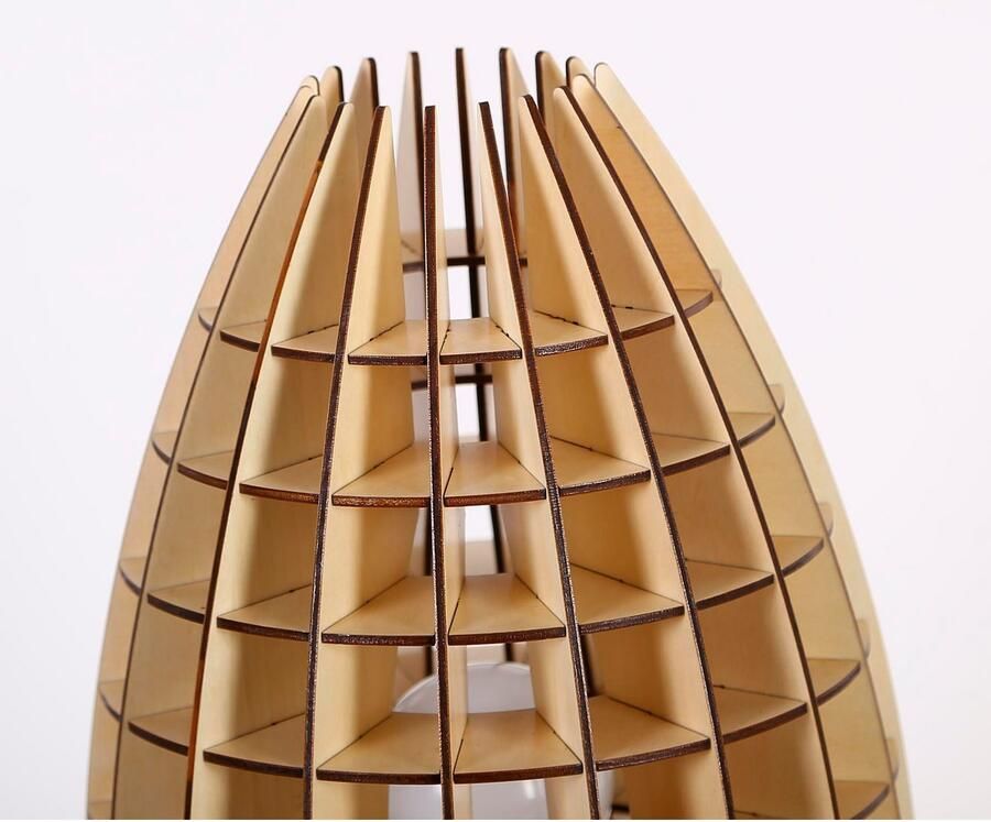 Kayoom Tafellamp Aviator hout modern veelzijdig combineerbaar (1 stuk)