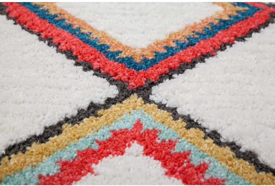 Kayoom Vloerkleed Agadir 210 trendy etno-stijl zoals met de hand geschilderde patronen met franjes