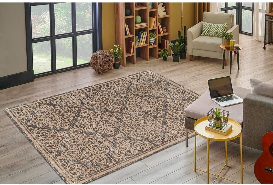 Kayoom Vloerkleed Davis 125 elegant ontwerp onderhoudsvriendelijk neutrale kleuren