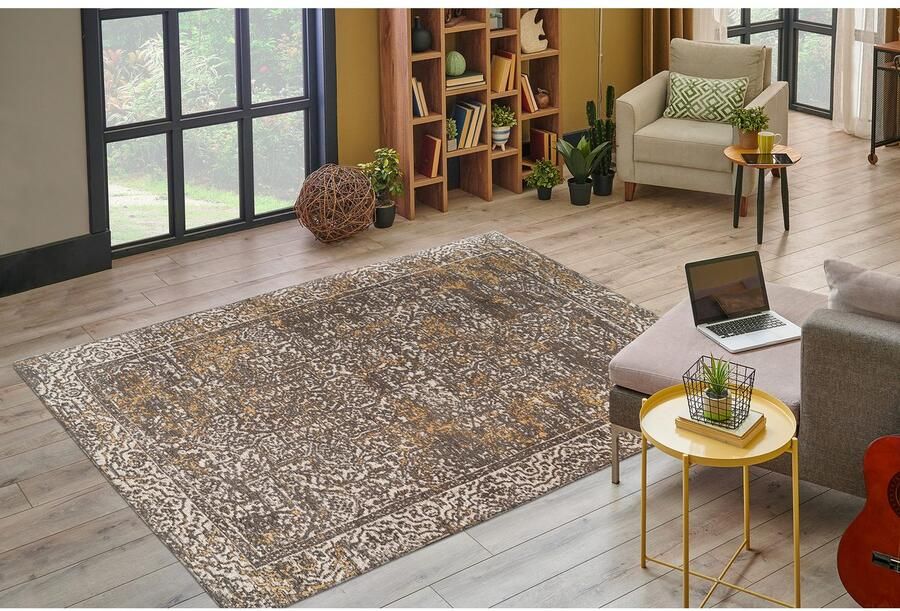 Kayoom Vloerkleed Davis 225 elegant ontwerp onderhoudsvriendelijk neutrale kleuren