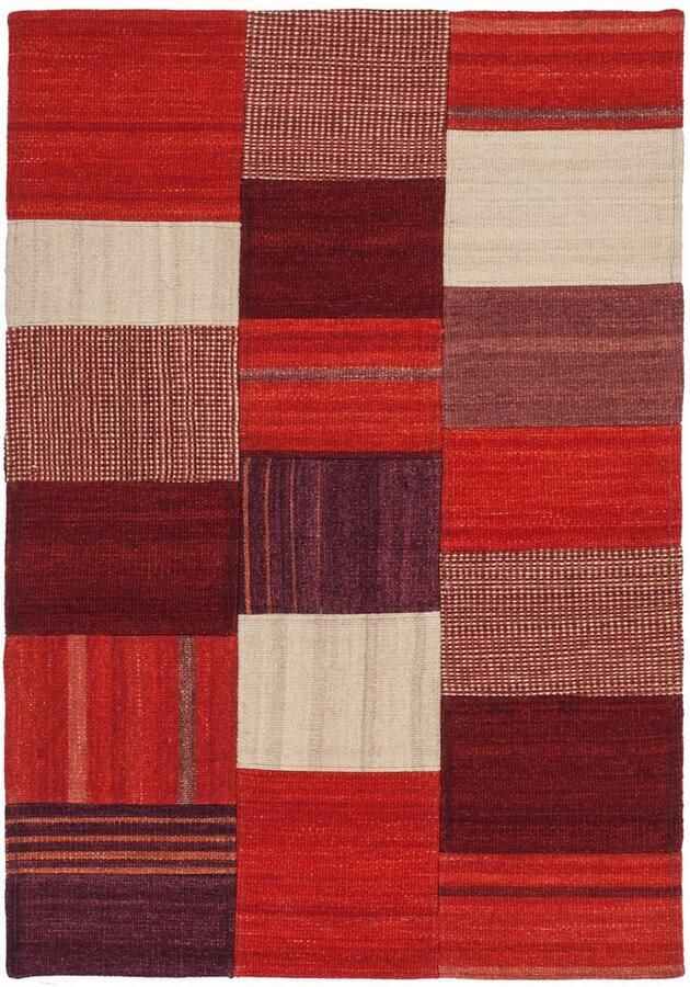 Kayoom Vloerkleed Radical 230 Handgeweven jacquard-kilim hoogwaardige materiaalcombinatie