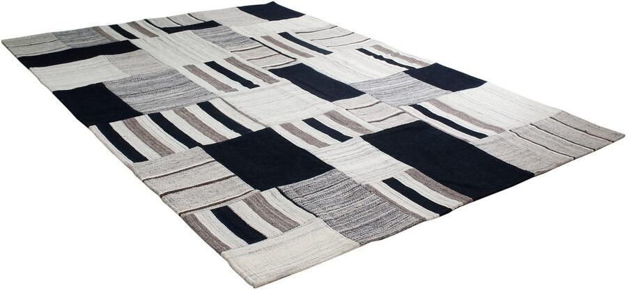 Kayoom Vloerkleed Radical 325 Handgeweven jacquard kilim hoogwaardige materiaalcombinatie.