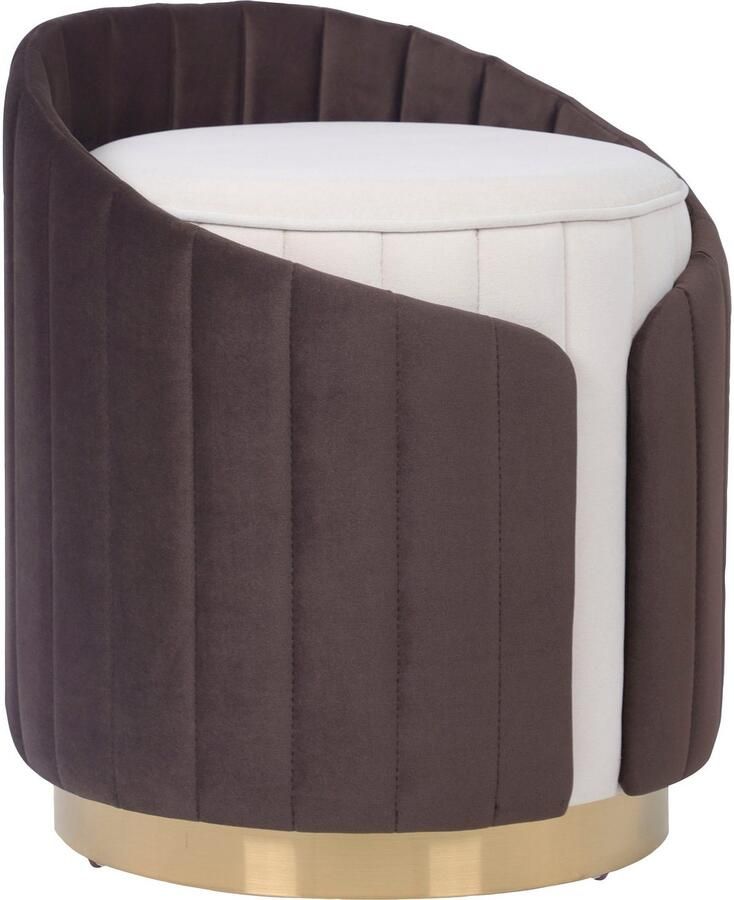 Kayoom Zithocker Kruk Corin 145 modern ontwerp comfortabel met rugsteun (1 stuk)