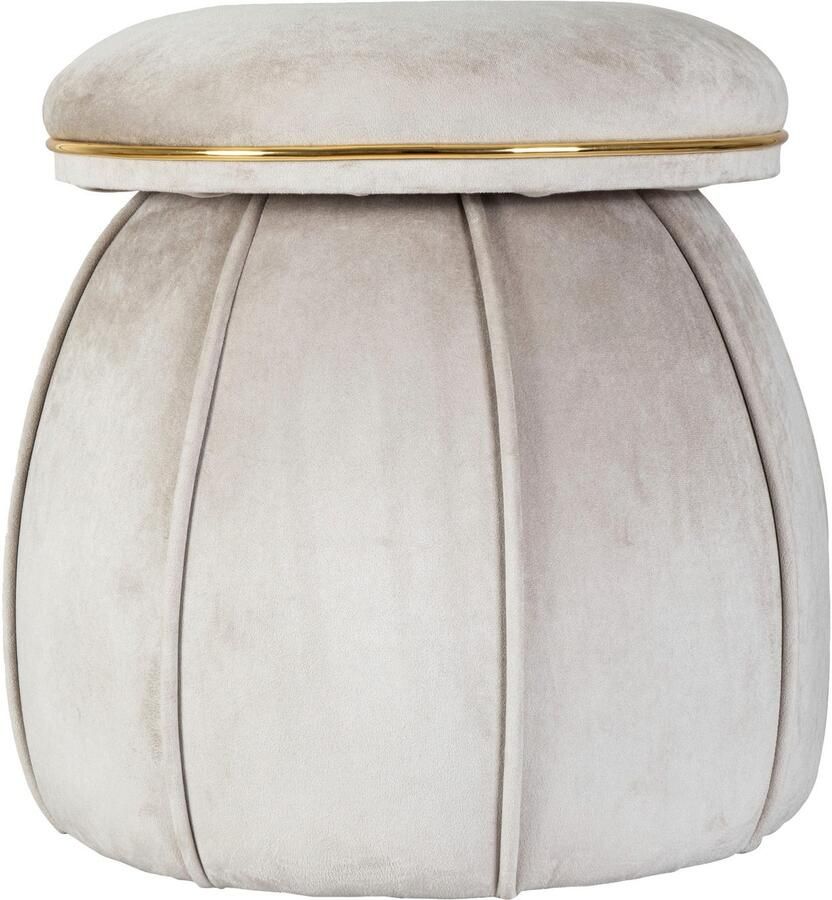 Kayoom Zithocker Kruk Corin extravagante vorm stijlvolle kleuren elegant gestikt voet (1 stuk)