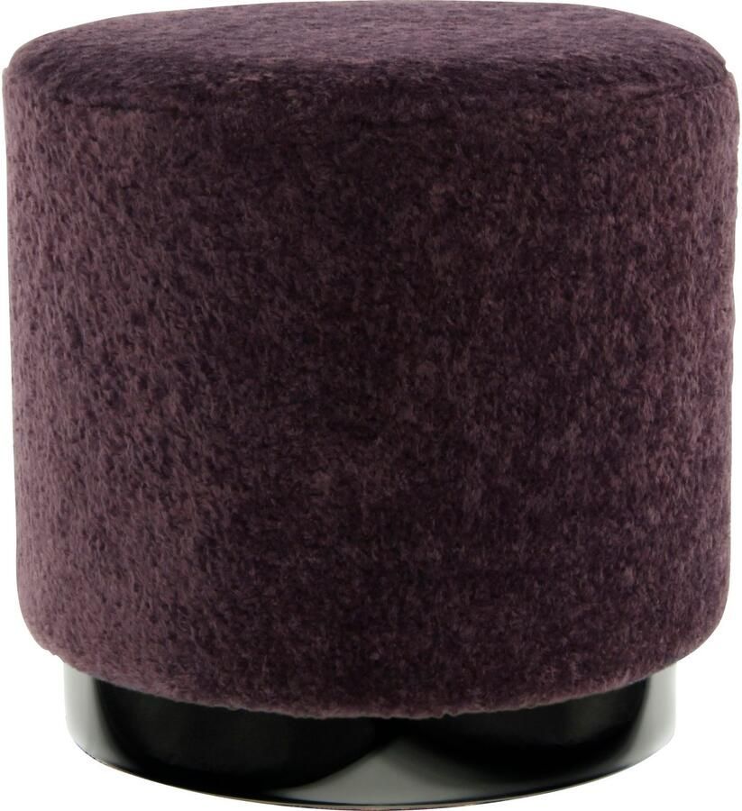 Kayoom Zithocker Kruk Gipsy 425 stijlvolle zitkruk ronde vorm stijlvol ontwerp veelzijdig ruimtebesparend veelzijdig inzetbaar zachte bekleding (1 stuk)