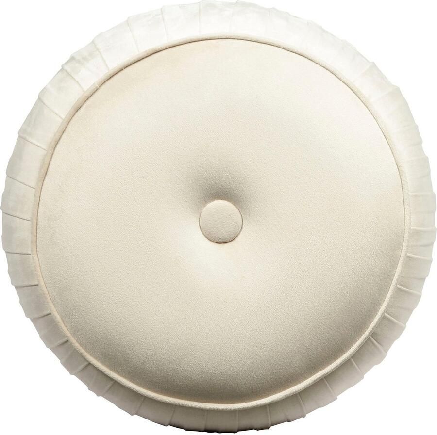 Kayoom Zithocker Kruk Lilje elegante uitstraling door goudkleurige sokkel hoogwaardige fluwelen bekleding (1 stuk)