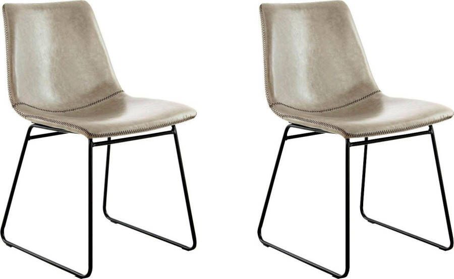 Kayoom Stoel Caila 110 2-delige set eetkamerstoel in robuuste uitvoering onderhoudsvriendelijk modern duurzaam integreerbaar in elke woonstijl (set 2 stuks)
