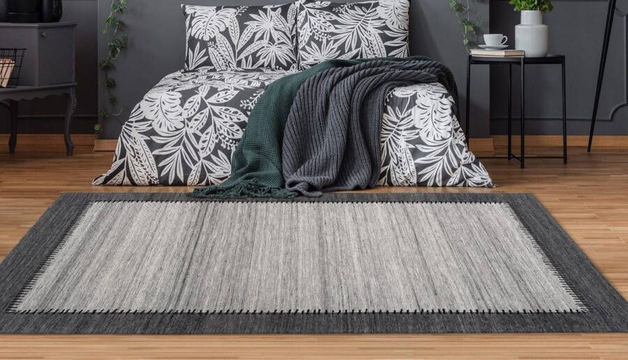 Kayoom Vloerkleed Phoenix 310 Subtiele jacquard-tapijt vlakpolig van onderhoudsvriendelijke materialen