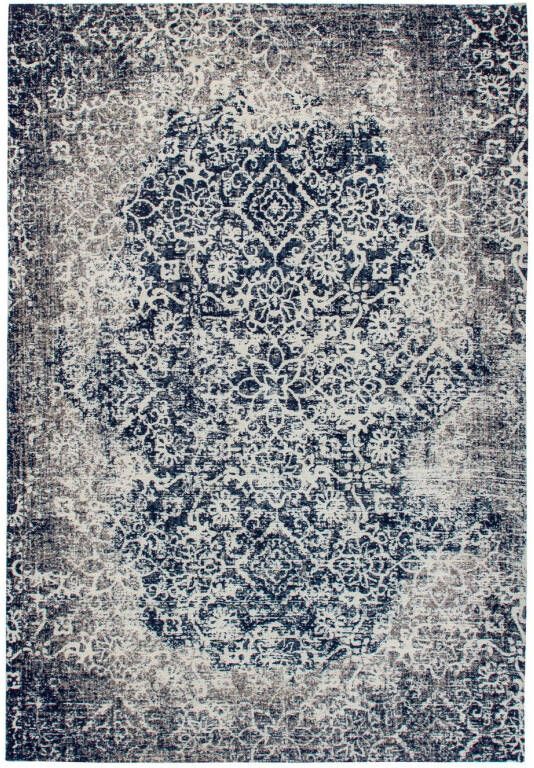 Kayoom Vloerkleed River 140 Jacquard retro- en vintage-ontwerp katoen achterkant