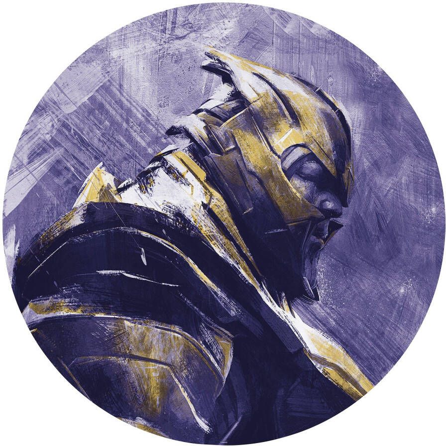 Komar Fotobehang Avengers Painting Thanos 125 x 125 cm (breedte x hoogte) rond en zelfklevend