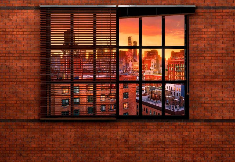 Komar Fotobehang Brooklyn Brick 368x254 cm (breedte x hoogte) inclusief pasta (set)