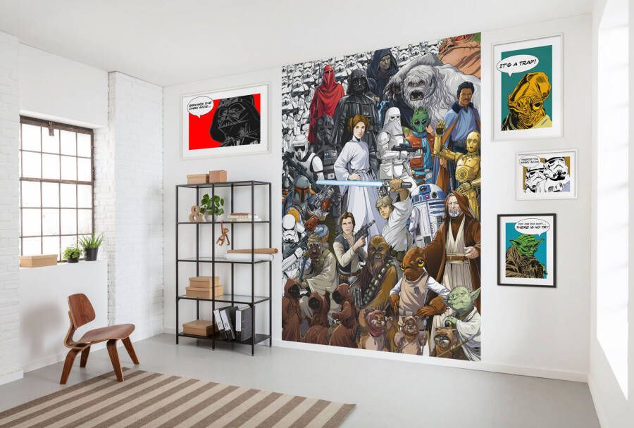 Komar Fotobehang Papier fotobehang Star Wars Classic Cartoon Collage 184 x 254 cm (1 stuk)