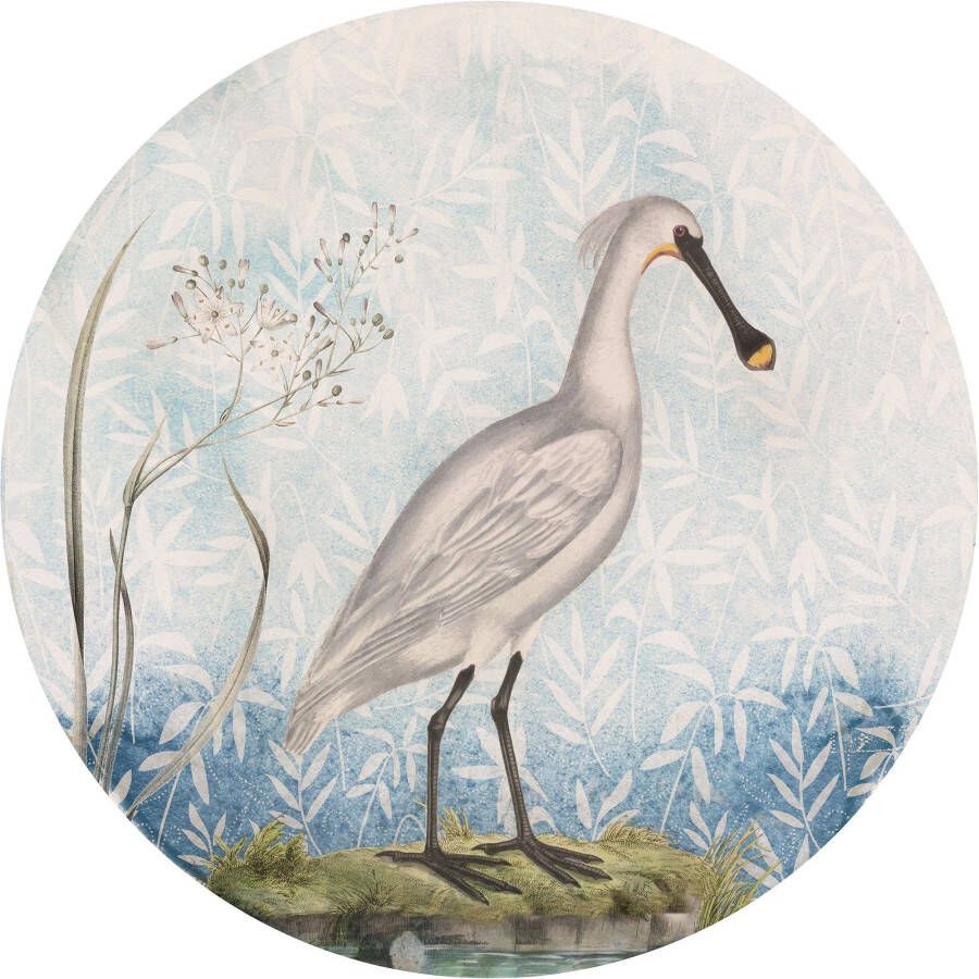 Komar Fotobehang Spoonbill 125 x 125 cm (breedte x hoogte) rond en zelfklevend (1 stuk)