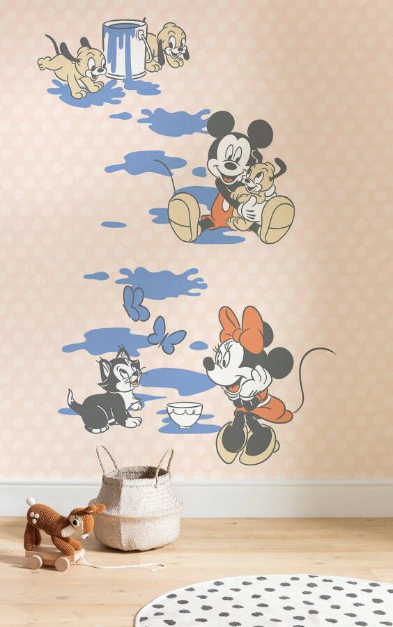 Komar Fotobehang Vlies fotobehang Mickey Artsy Flow grootte 200 x 250 cm (1 stuk)