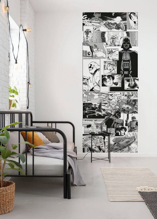 Komar Fotobehang Vlies fotobehang Star Wars Manga Madness grootte 100 x 250 cm (1 stuk)