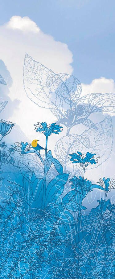 Komar Vliesbehang Blue Sky scherm 100x250 cm (breedte x hoogte) vliesbehang 100 cm baanbreedte (1 stuk)